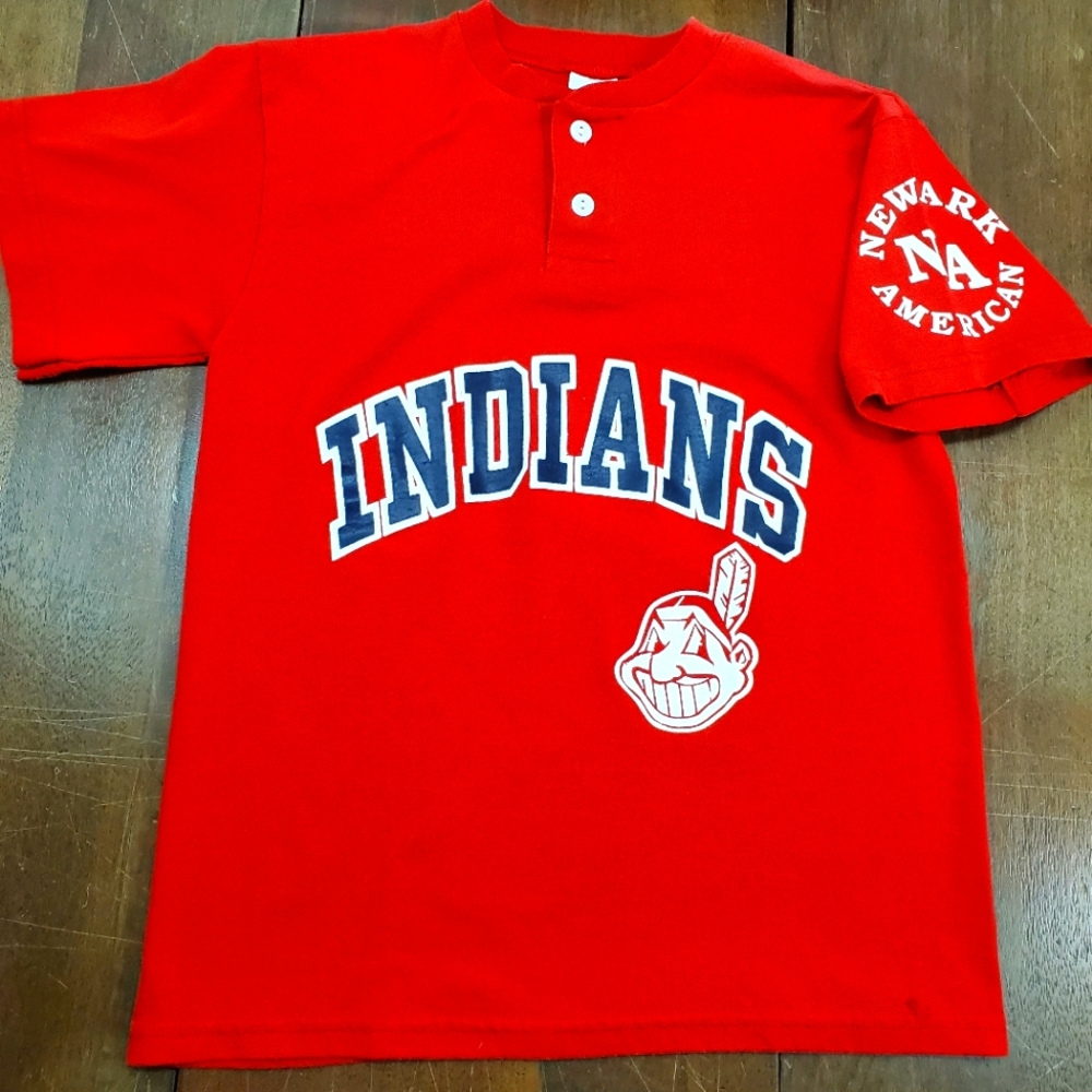MLB Baseball Cleveland Indians Jersey #1 Youth MEDIUM Soffe Shirts Little League